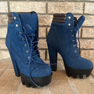 Cape Robbin Denim Booties